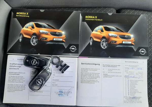 Opel Mokka cena 62000 przebieg: 141404, rok produkcji 2016 z Świętochłowice małe 742